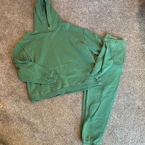 Elwood Green Hoodie and Sweatpants Set